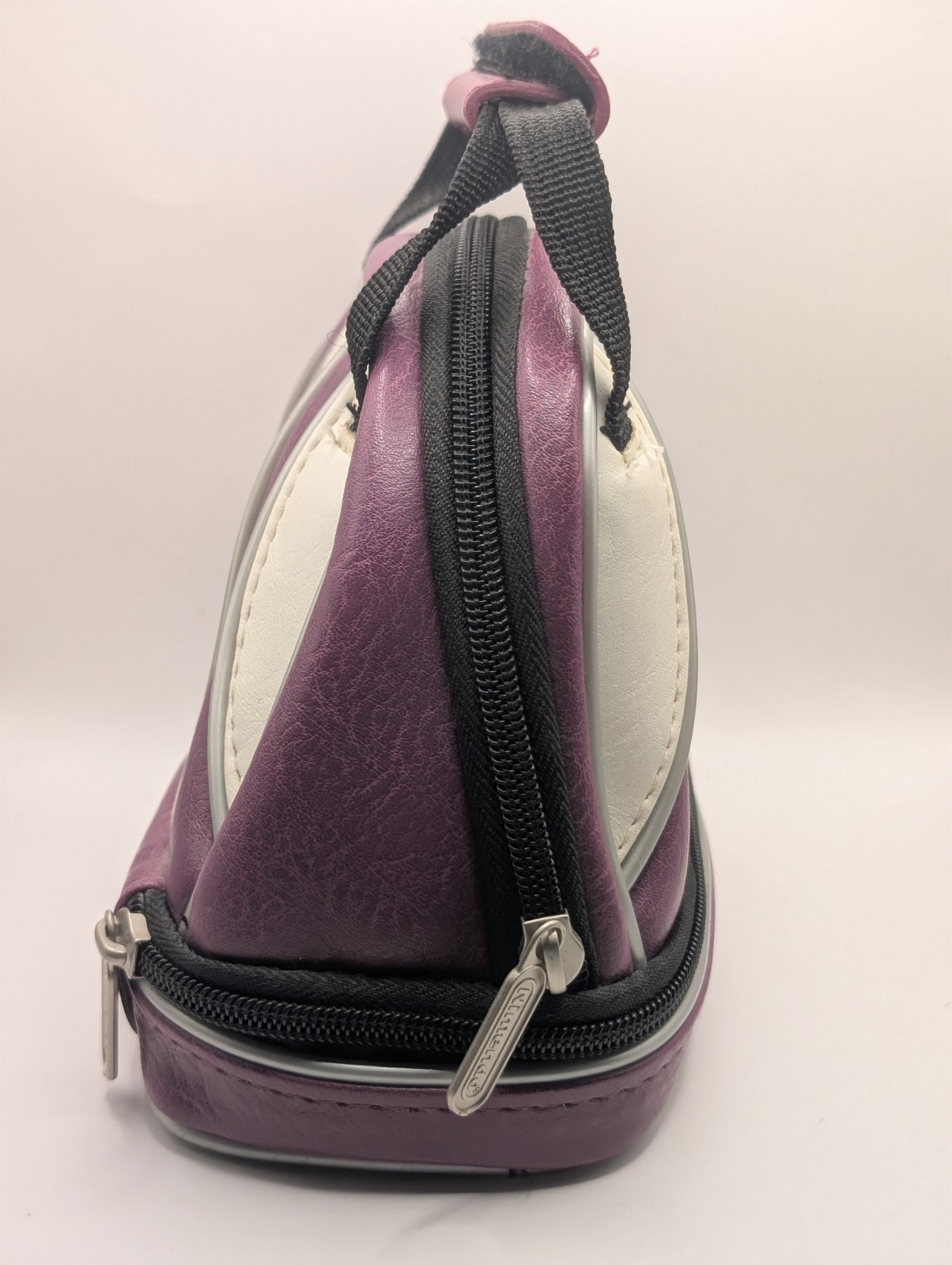 Nintendo 3DS Lite Mini Brunswick Bowling Ball Bag Carrying Case Purple & White