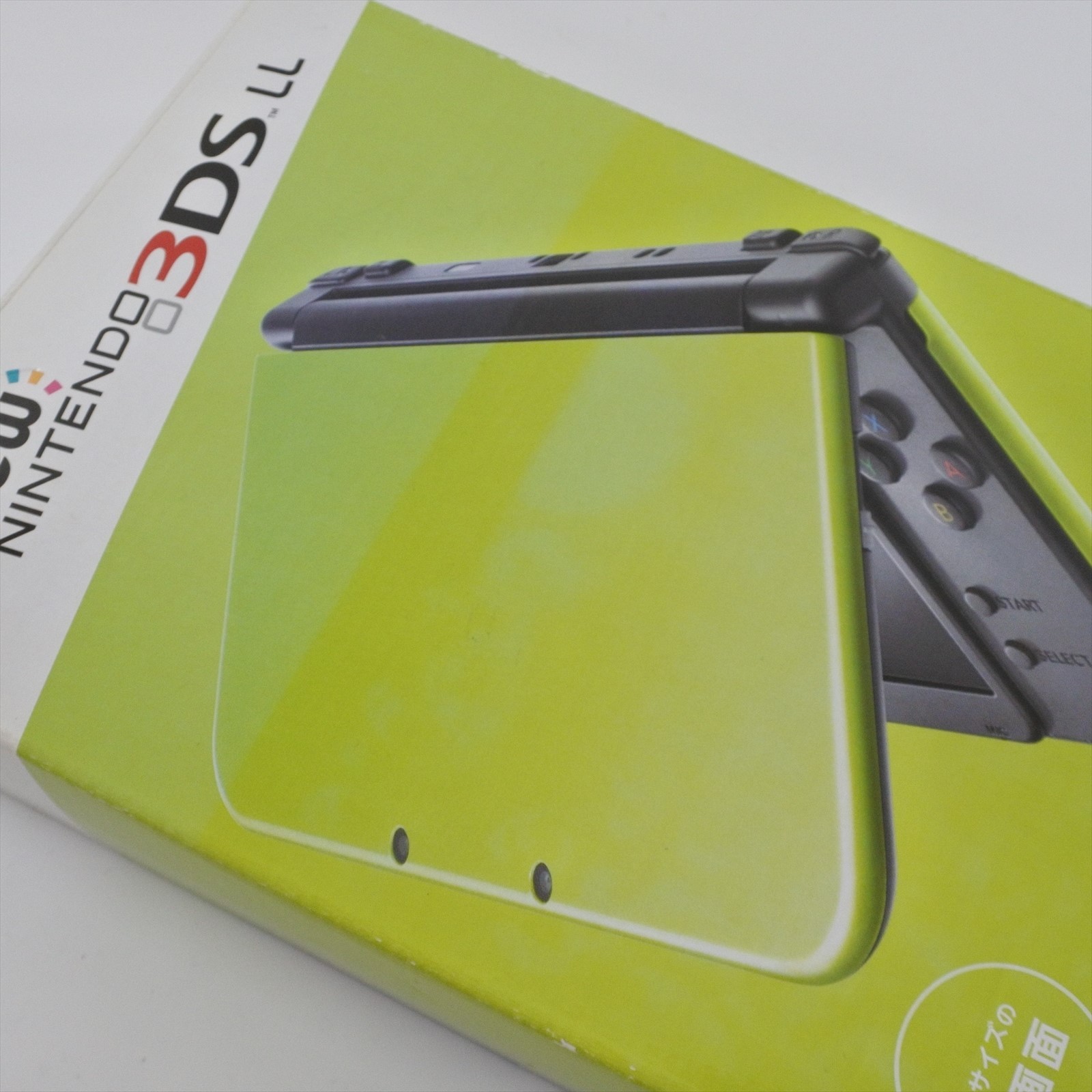 New Nintendo 3DS LL Console RED-001 Boxed NO Touch pen LIME x BLACK 2184 n3ds