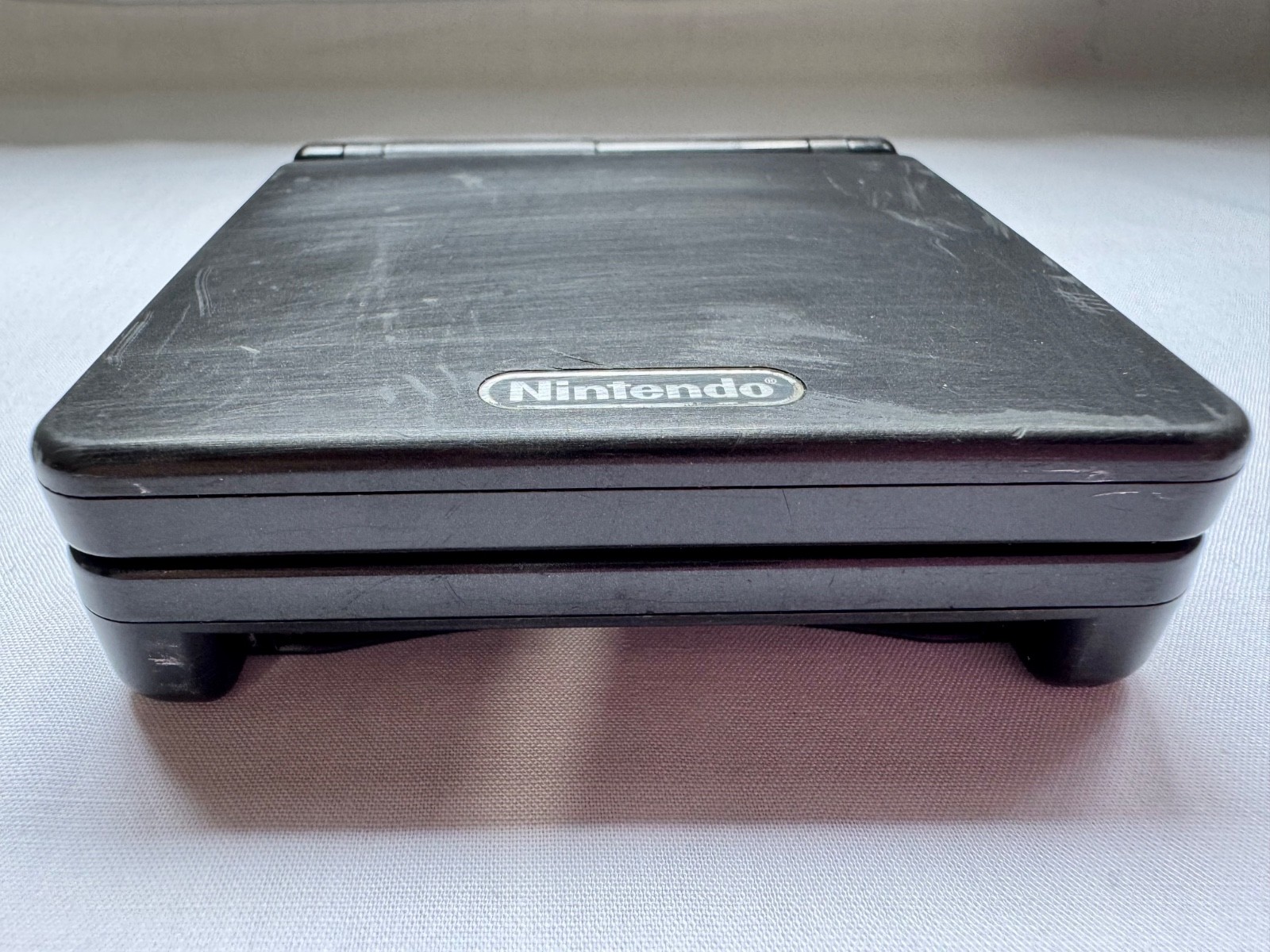 Nintendo Gameboy Advance SP AGS001 Onyx Black Handheld w/ USB Cable & Battery