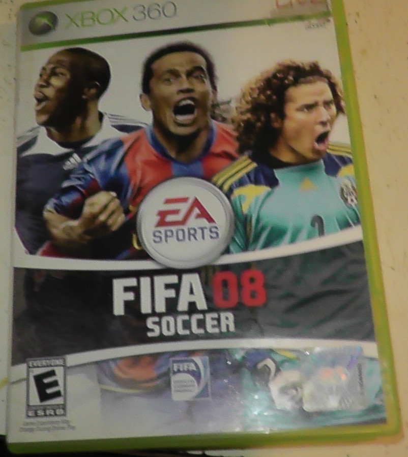 tested xbox 360 fifa soccer 08 game working + box