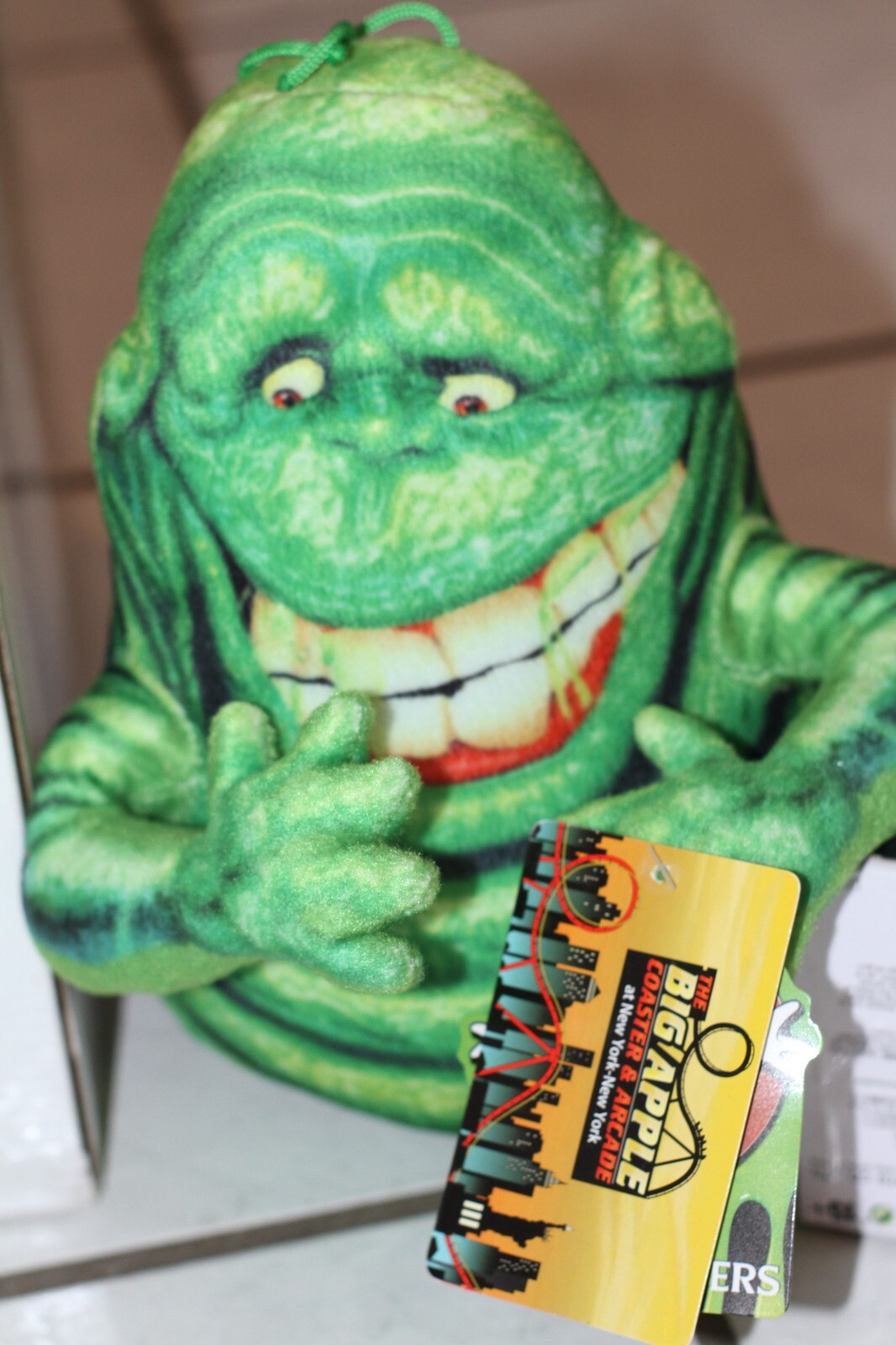 Large 10″ Ghostbusters Plush Toy SLIMER Happy Ghost. Green Stuffed Animal w/ tag