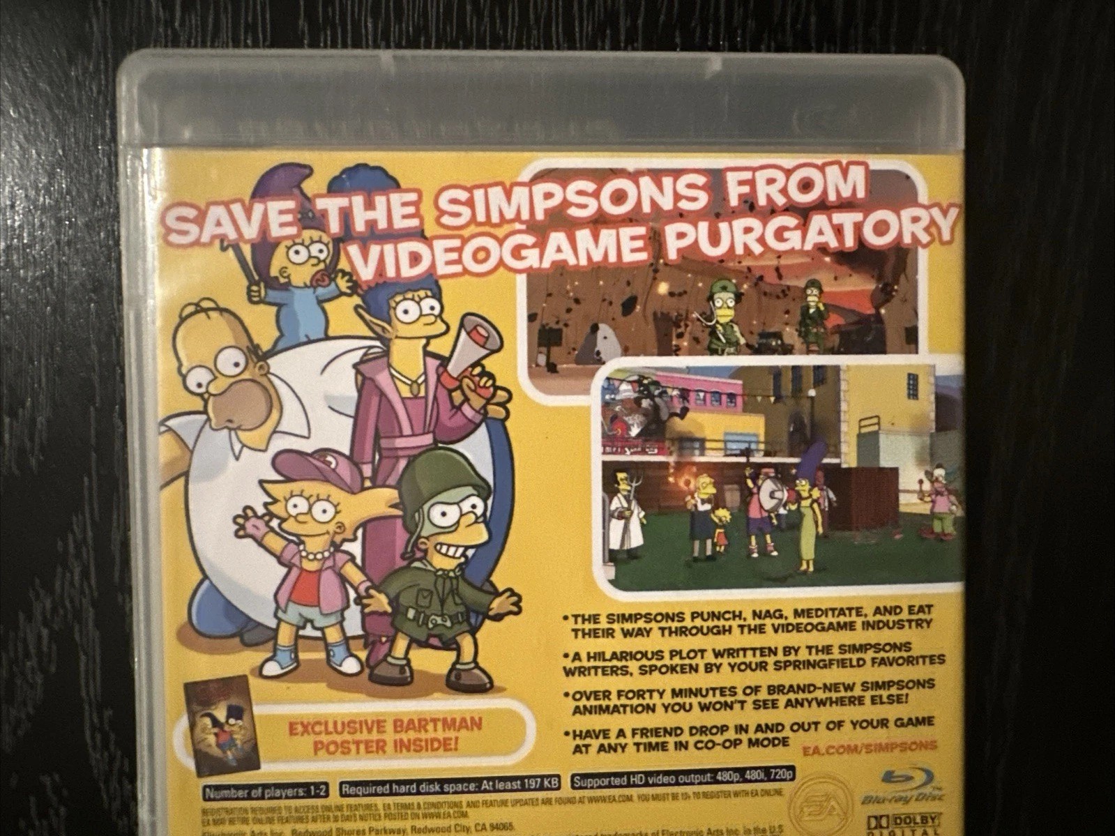 The Simpsons Game (PlayStation 3 PS3, 2007) – Complete w/ Manual – TESTED