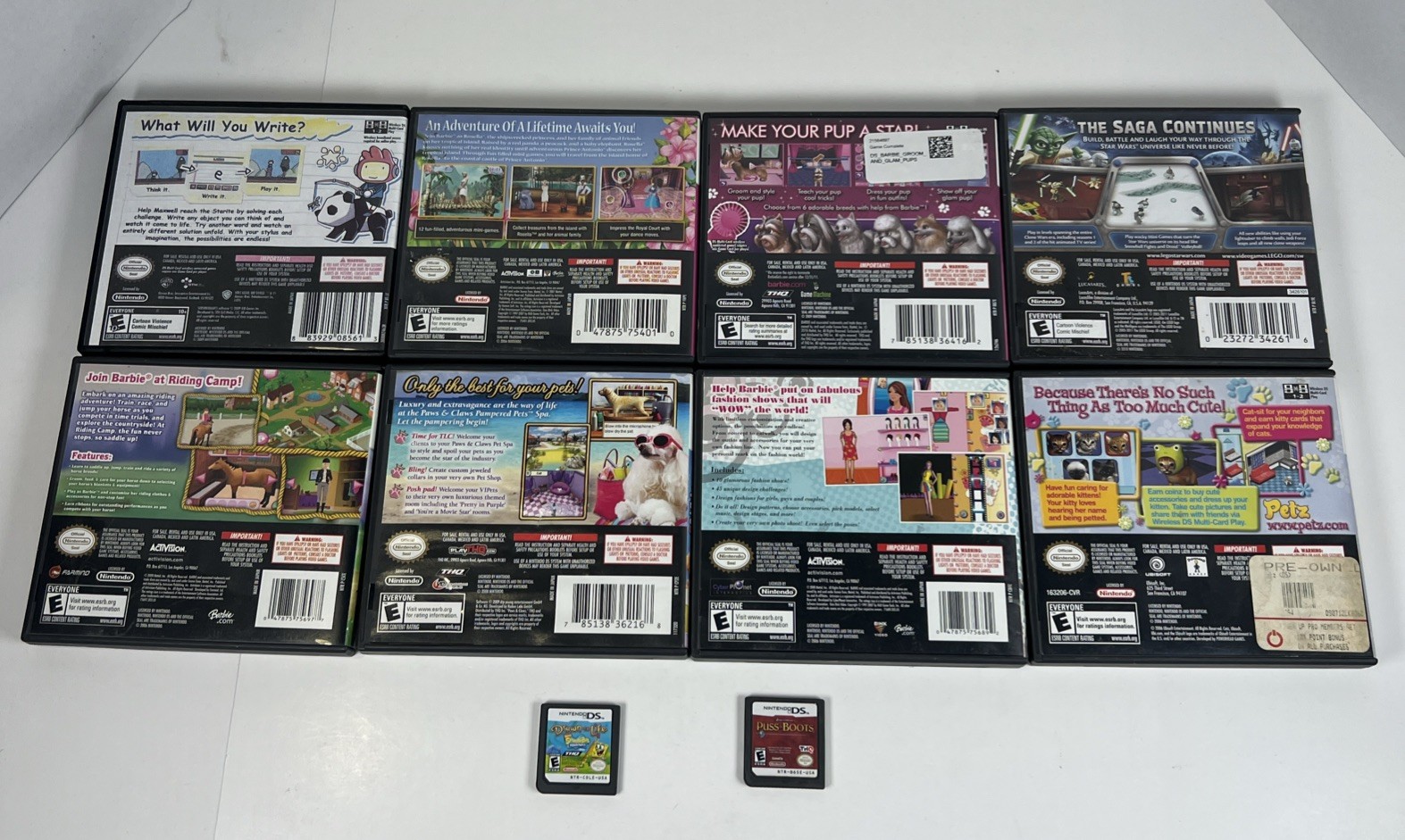Nintendo DSi Console Japan Tested Working w/ Stylus -10 games