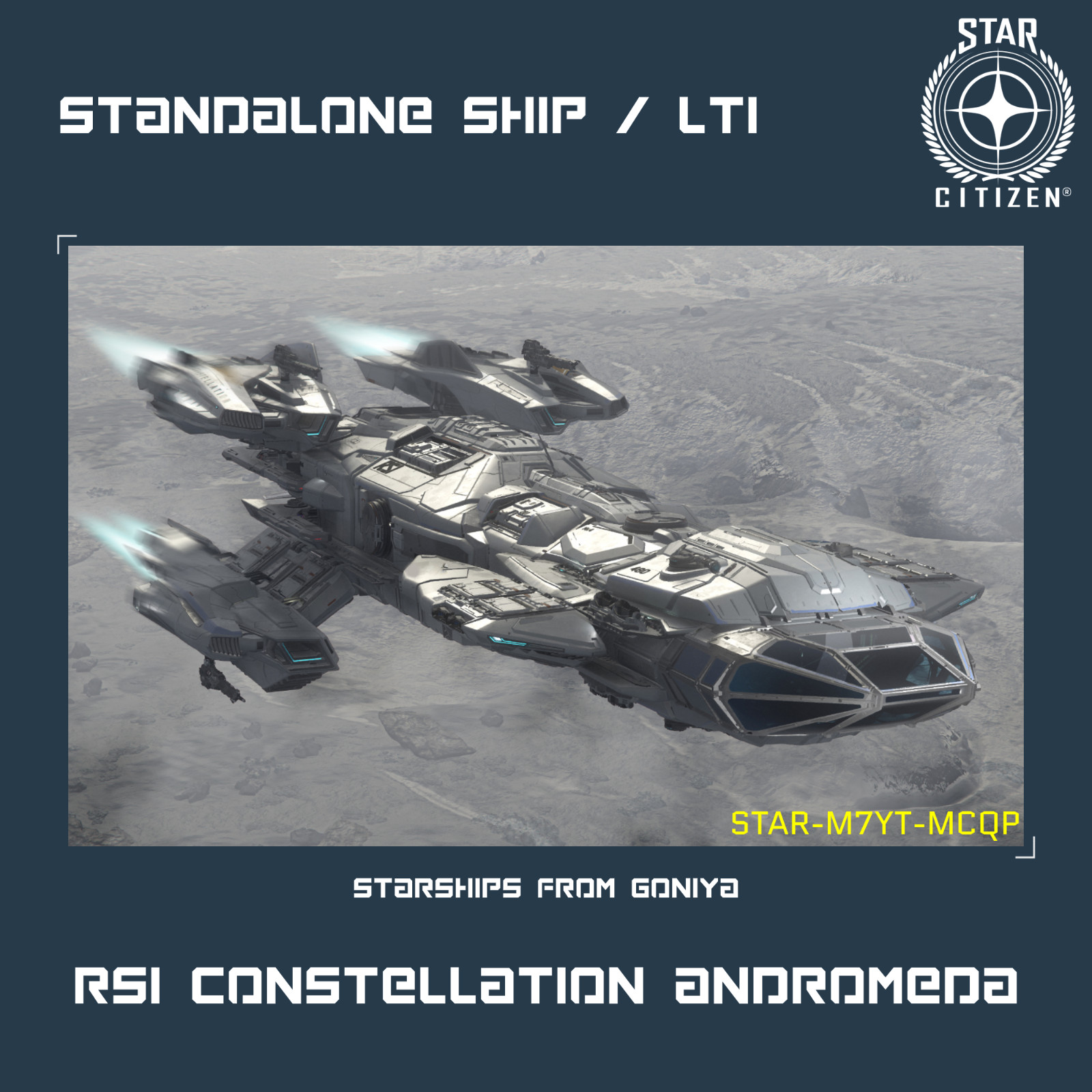 STAR CITIZEN – RSI CONSTELLATION ANDROMEDA – LTI – CCU’d – (Lifetime Insurance)