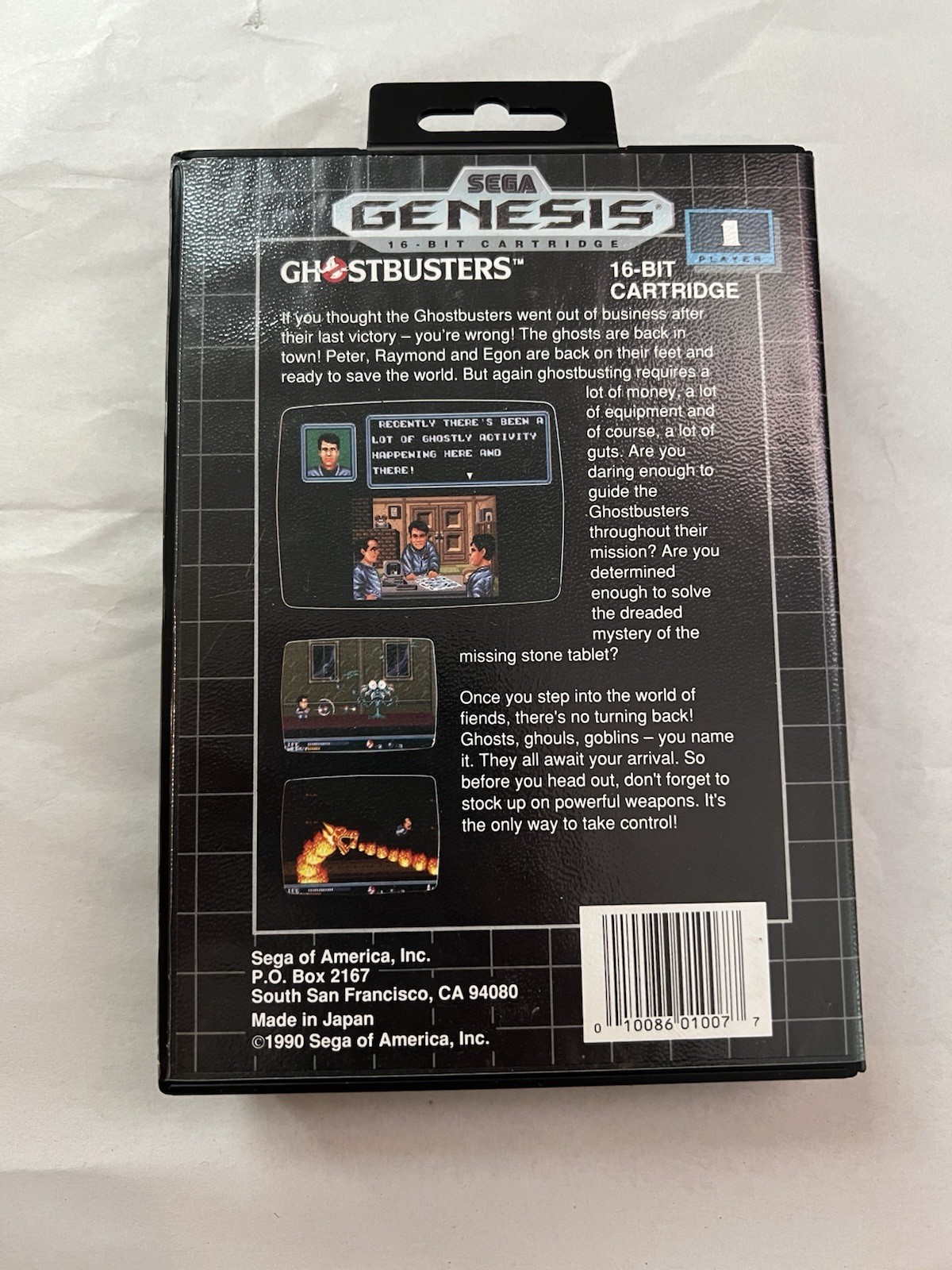 GHOSTBUSTERS – Sega Genesis Game, Complete in Box CIB Tested