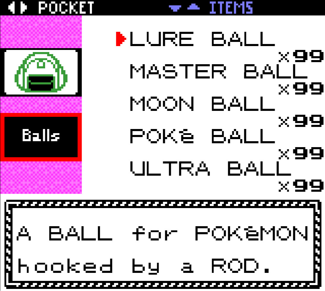 Pokemon Crystal – Gameboy Color – Shiny Living Dex, Max Items, GS Ball Unlocked!