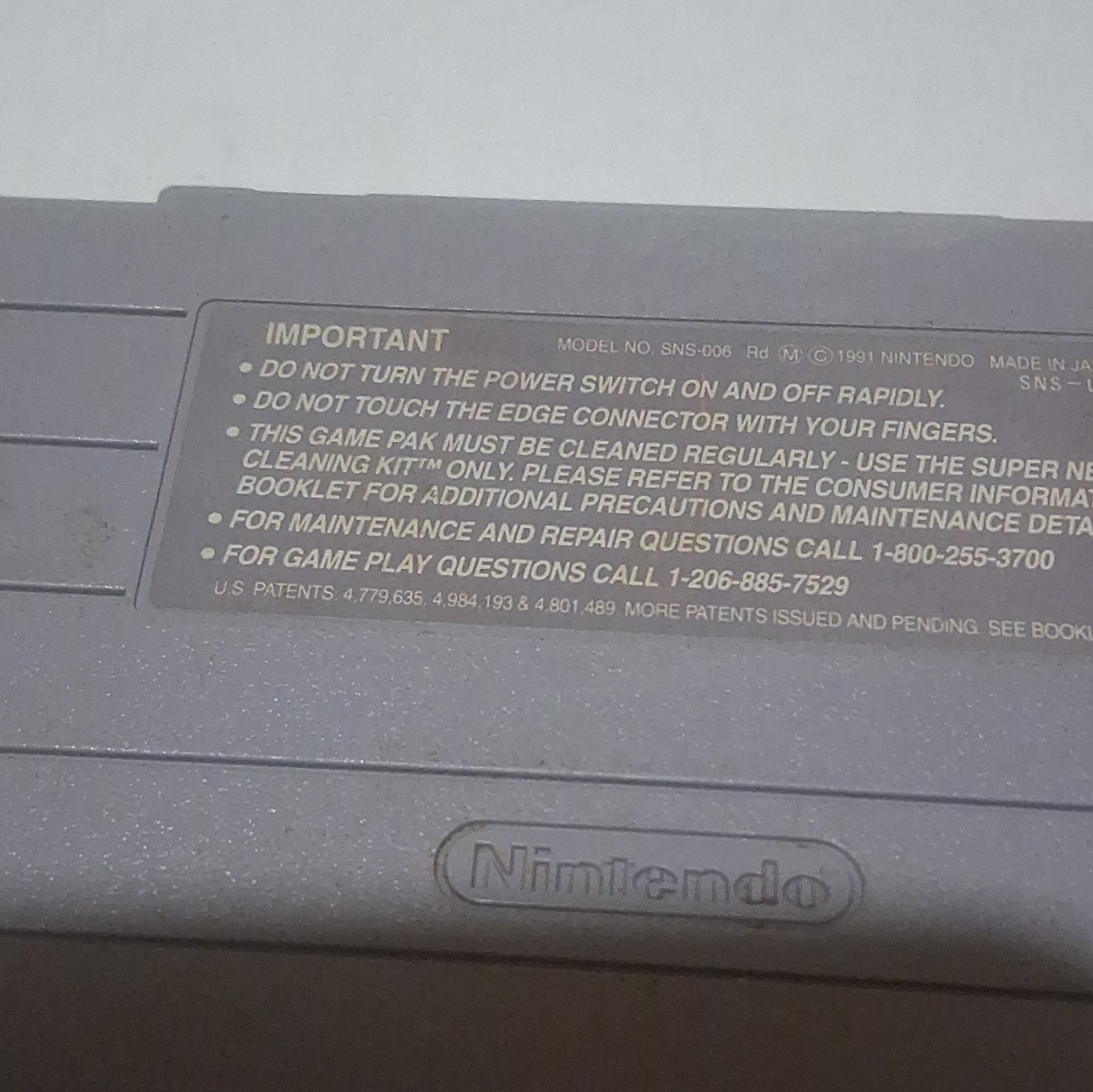 Nintendo SNES F-Zero Nintendo Video Game Cartridge NTSC-U/C (US/Canada)