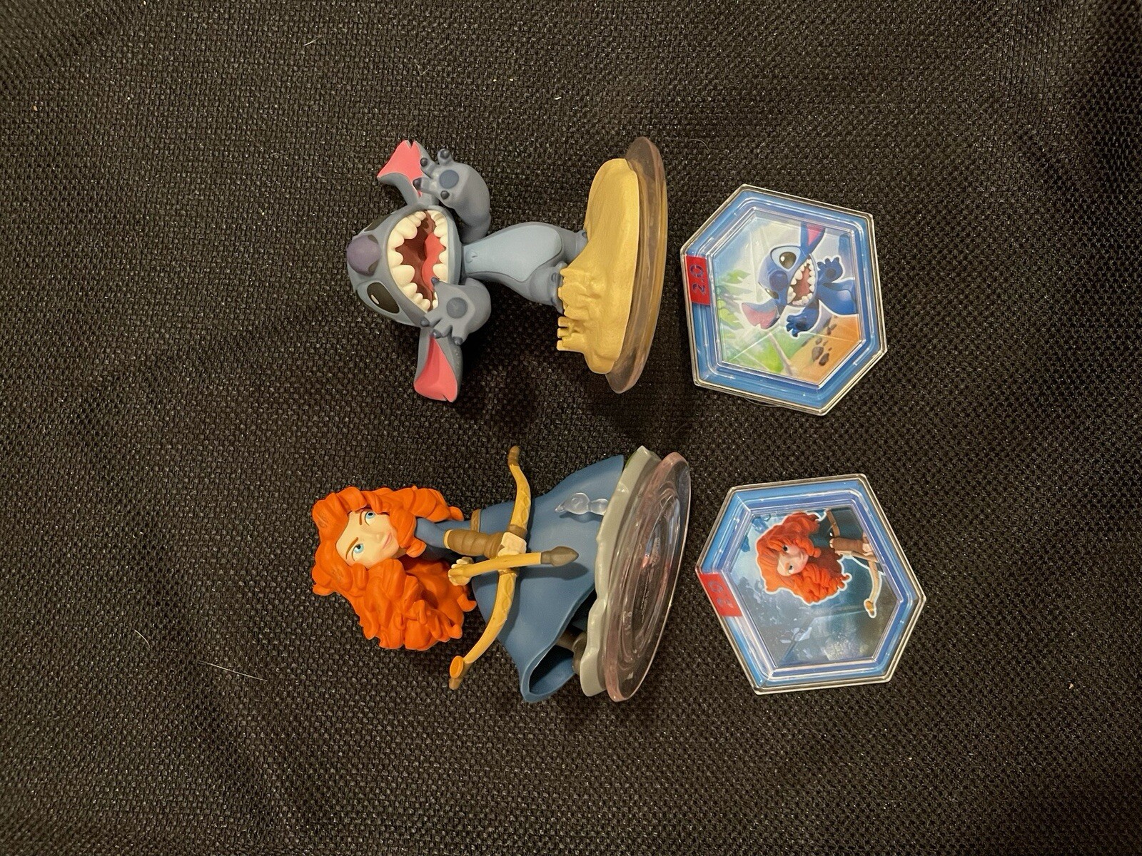 Disney Infinity Portal Base Pad/Merida And Stitch Characters