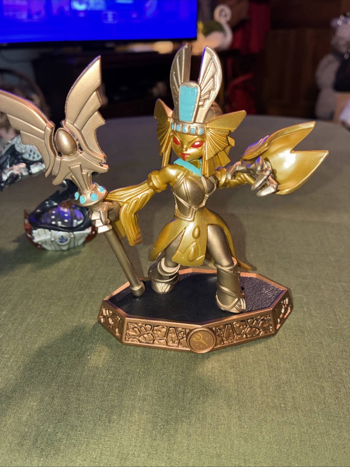 Skylanders Super Chargers Dark Spitfire and Imaginators Gold Queen Figure Lot