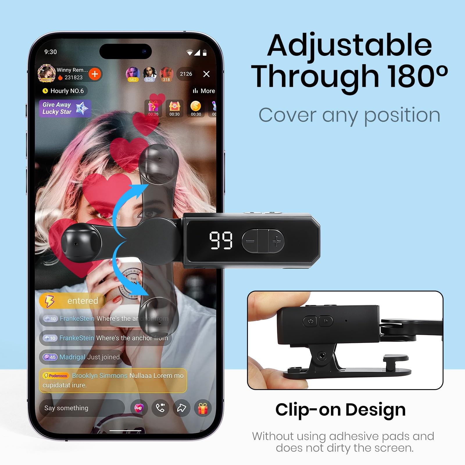 Auto Clicker Smart Tapper for iPhone iPad Android TikTok – Touch Black