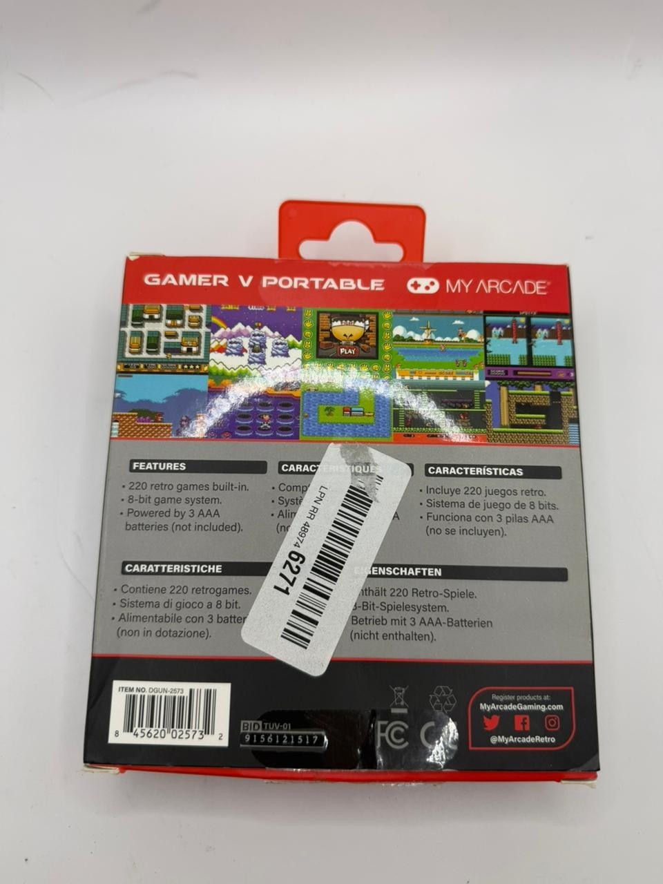 My Arcade Gamer V Portable – Handheld Gaming System – 220 Retro Style Games