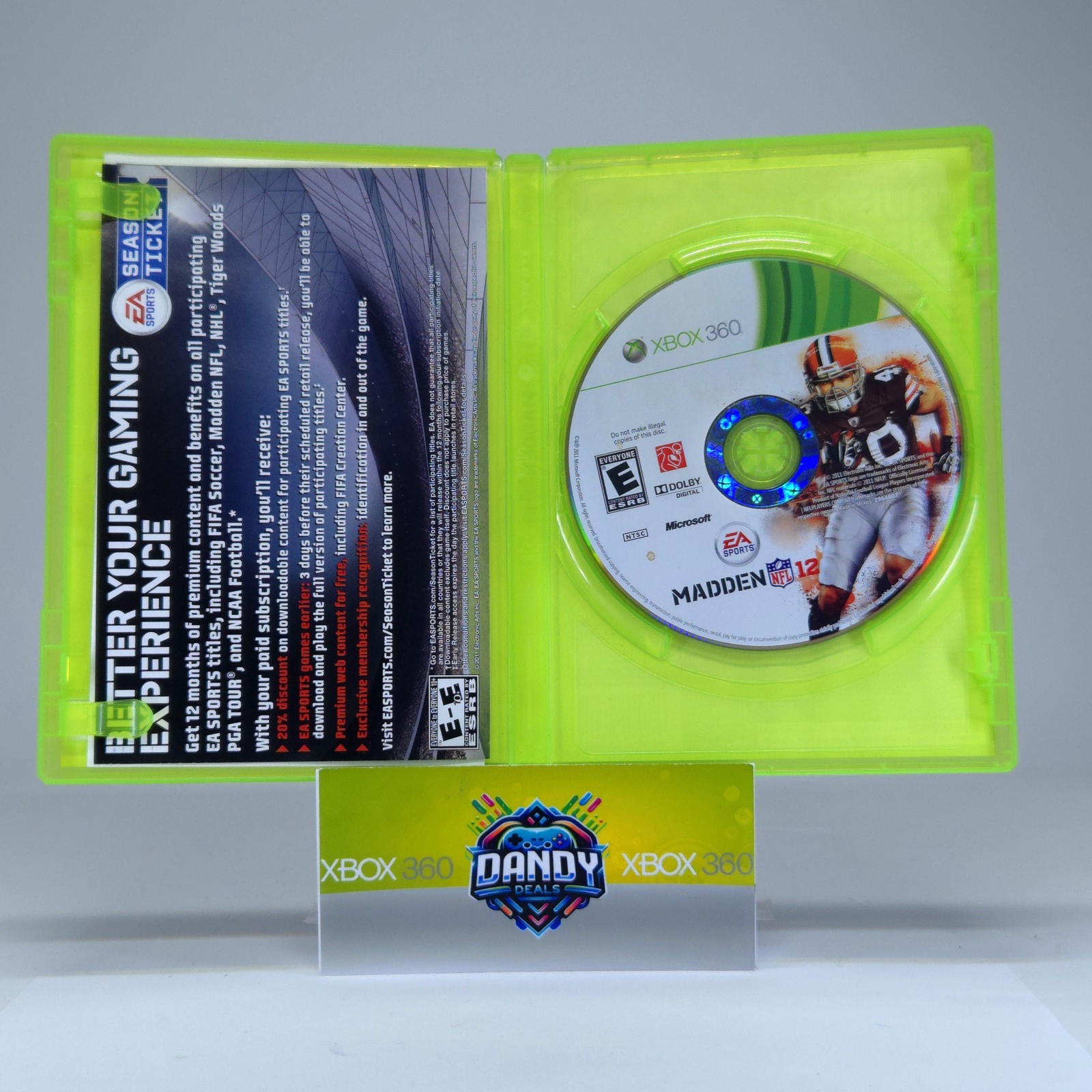 Madden NFL 12 CIB W/ Manual – Tested – Xbox 360