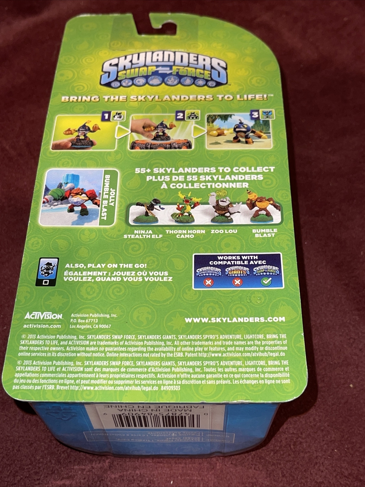 Skylanders Swap-Force Jolly Bumble Blast Holiday Variant Christmas Santa Rare!