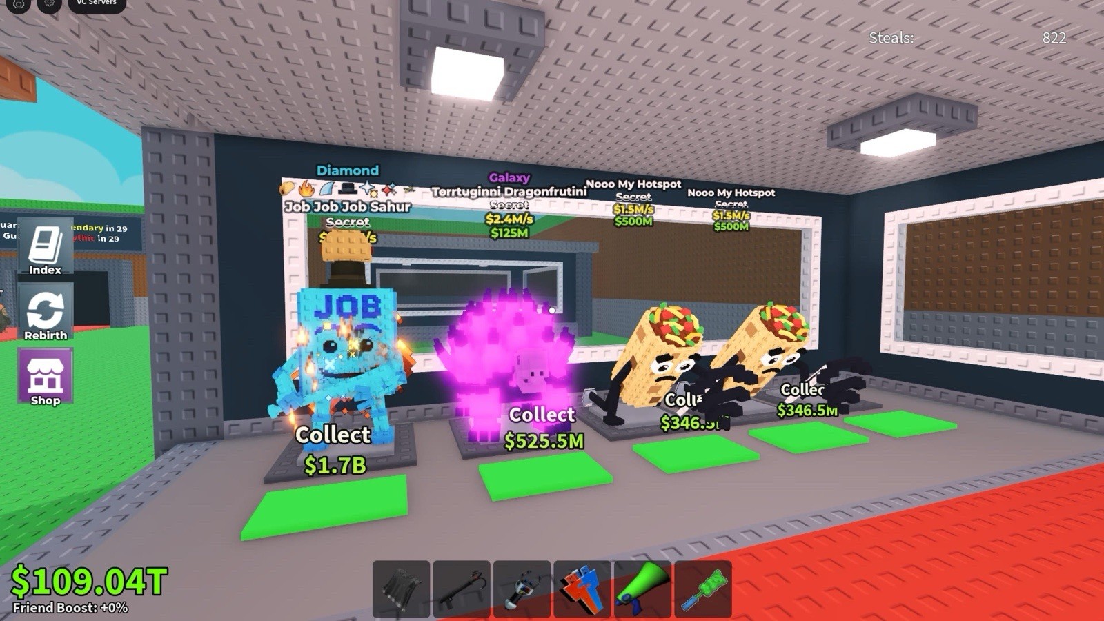 Steal a Brainrot Base Full of Secrets and Good Brainrot Gods