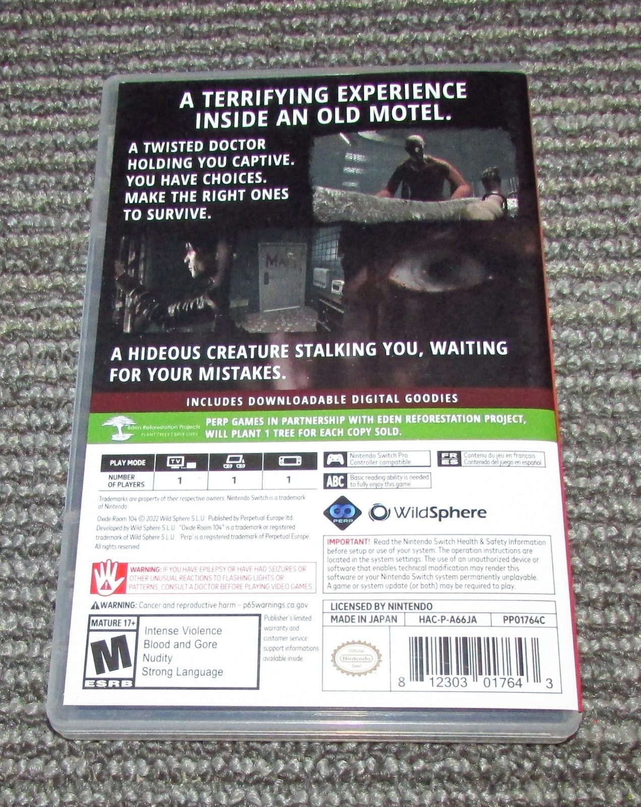 Oxide: Room 104 (Case Only) Nintendo Switch Authentic Fast Shipping