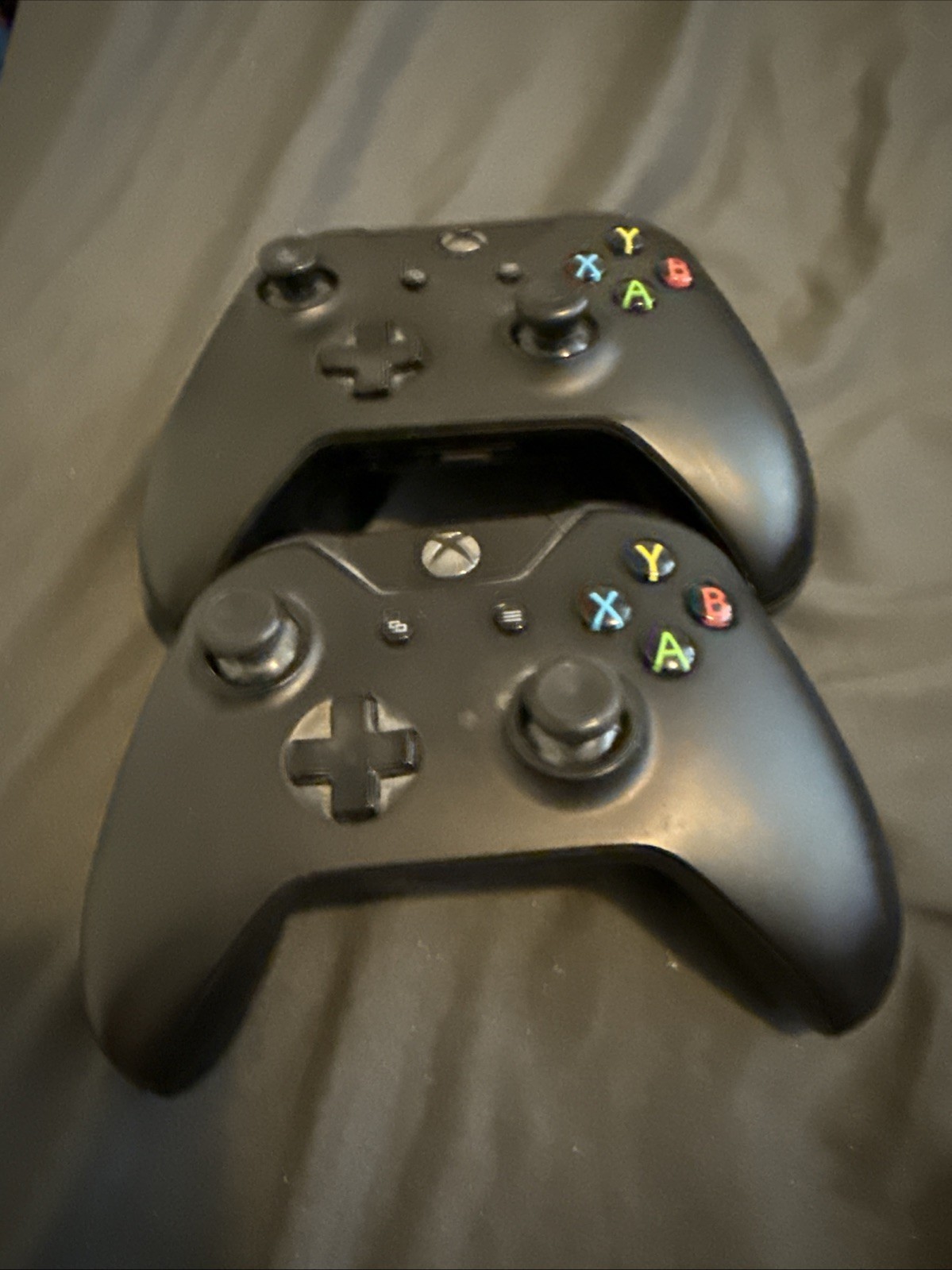 Xbox One Controllers Quantity Of 2 Black Model 1537 And 1708