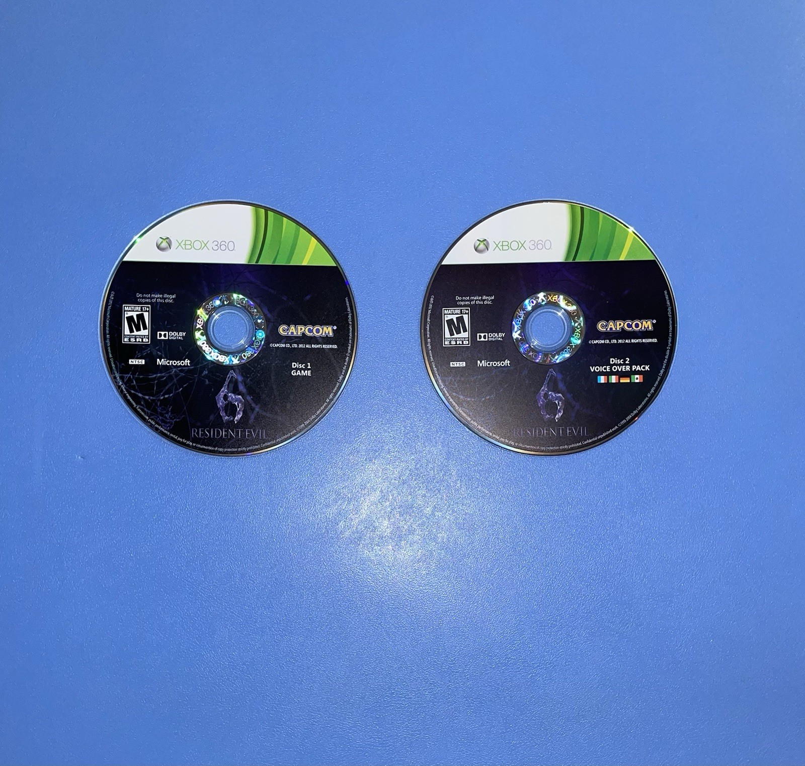 Resident Evil 6 Microsoft Xbox 360 2-Disc Set Tested & Working