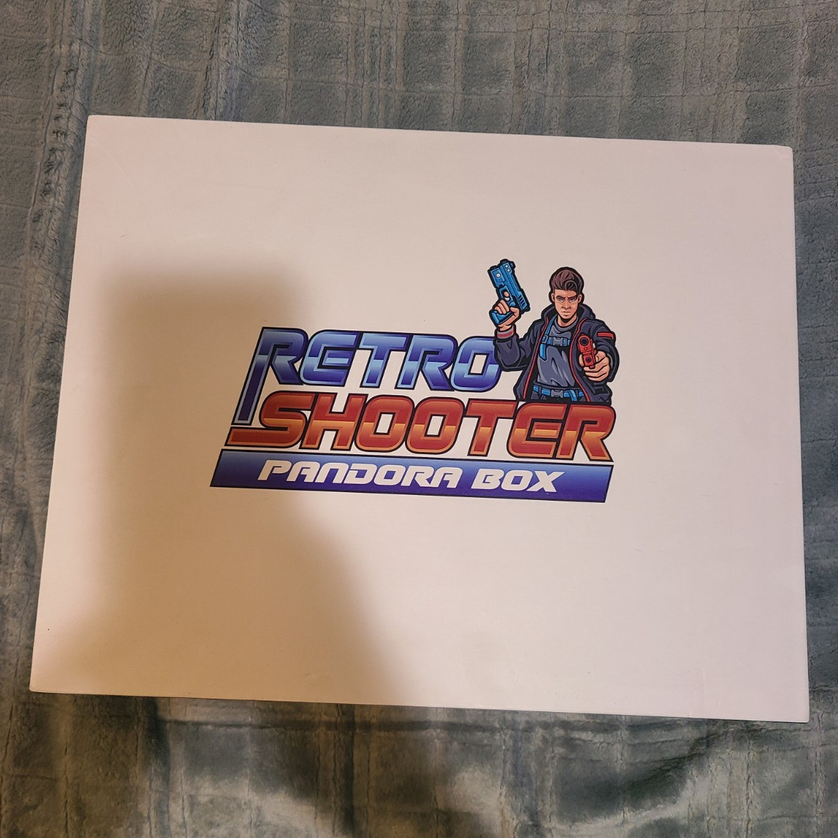 Retro Shooter Pandora Box Home Console USB Light Gun Set w/ Red & Blue Guns