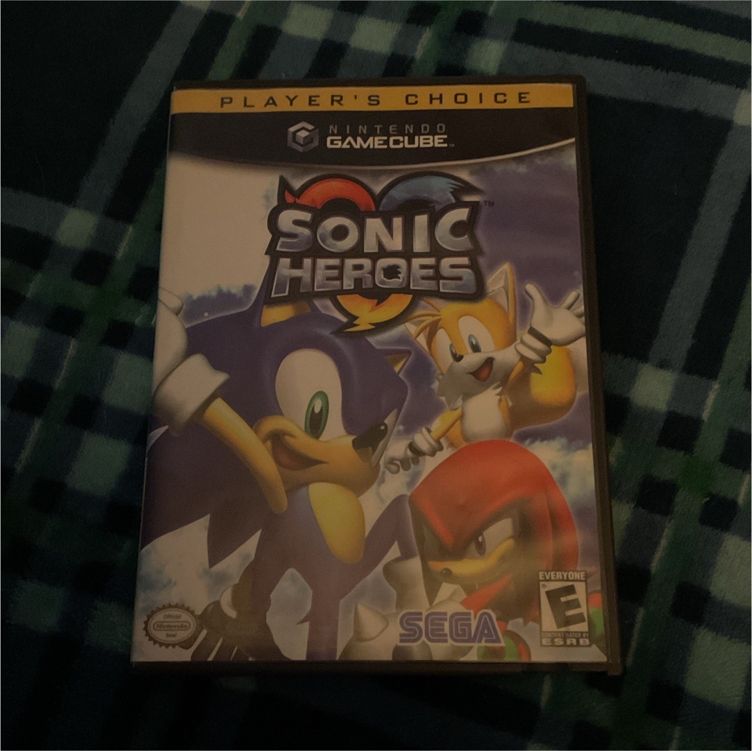 Nintendo GameCube Sonic Heroes Player’s Choice DVD Keep Case