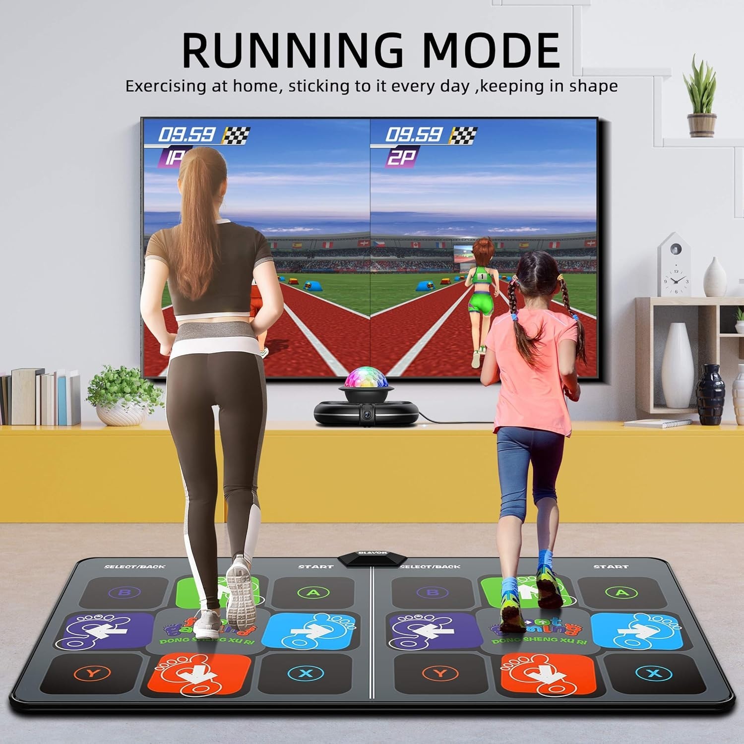 Musical Dance Mat for Kids & Adults – 65.4″ Wireless Gaming Fun for Families