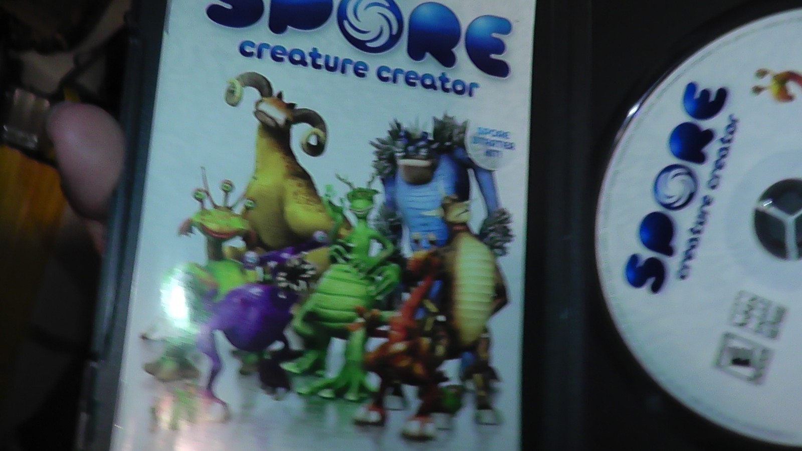 pc cd rom win mac windows spore creature creator video game cib