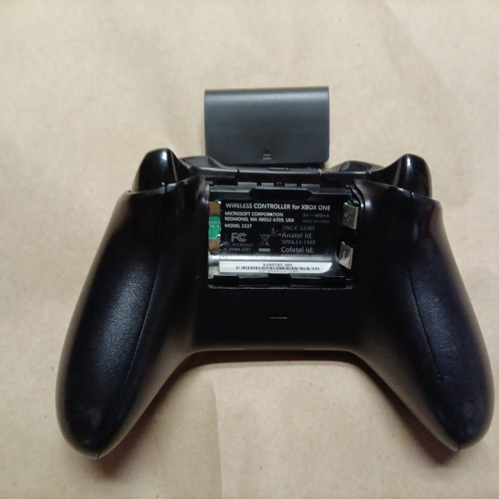 Xbox One Wireless Controller 1537 (Black And Clear) Cleaned Tested And Working