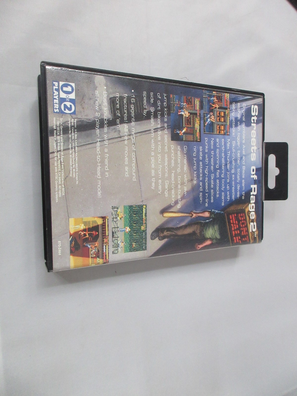 Streets of Rage 2 (Sega Genesis, 1992) (Not For Resale) TESTED! Complete :)