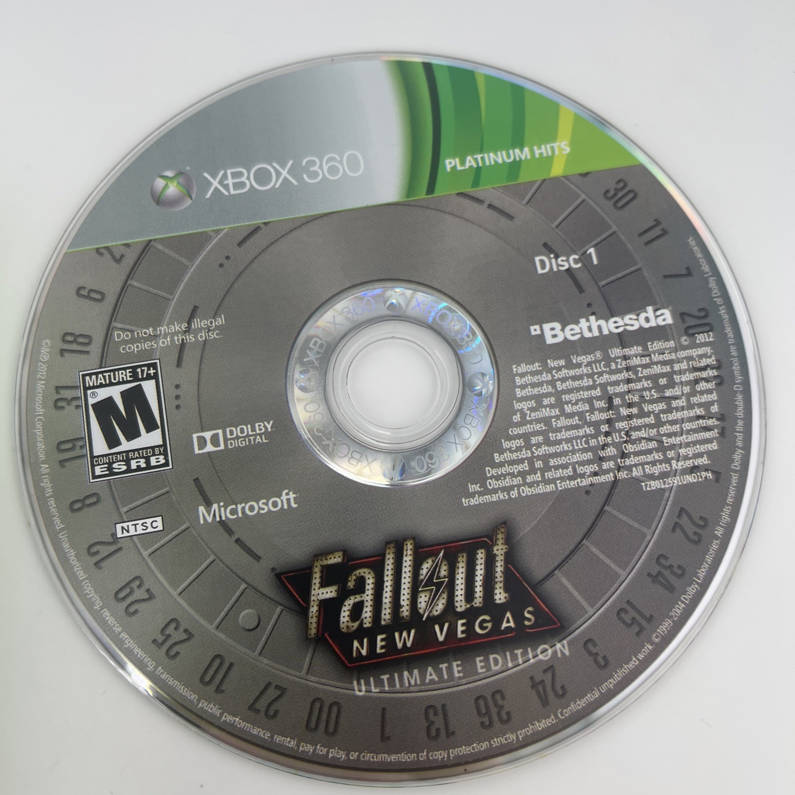 Fallout New Vegas Ultimate Edition (Xbox 360/Xbox One) 2 Disc Case PERFECT DISCS