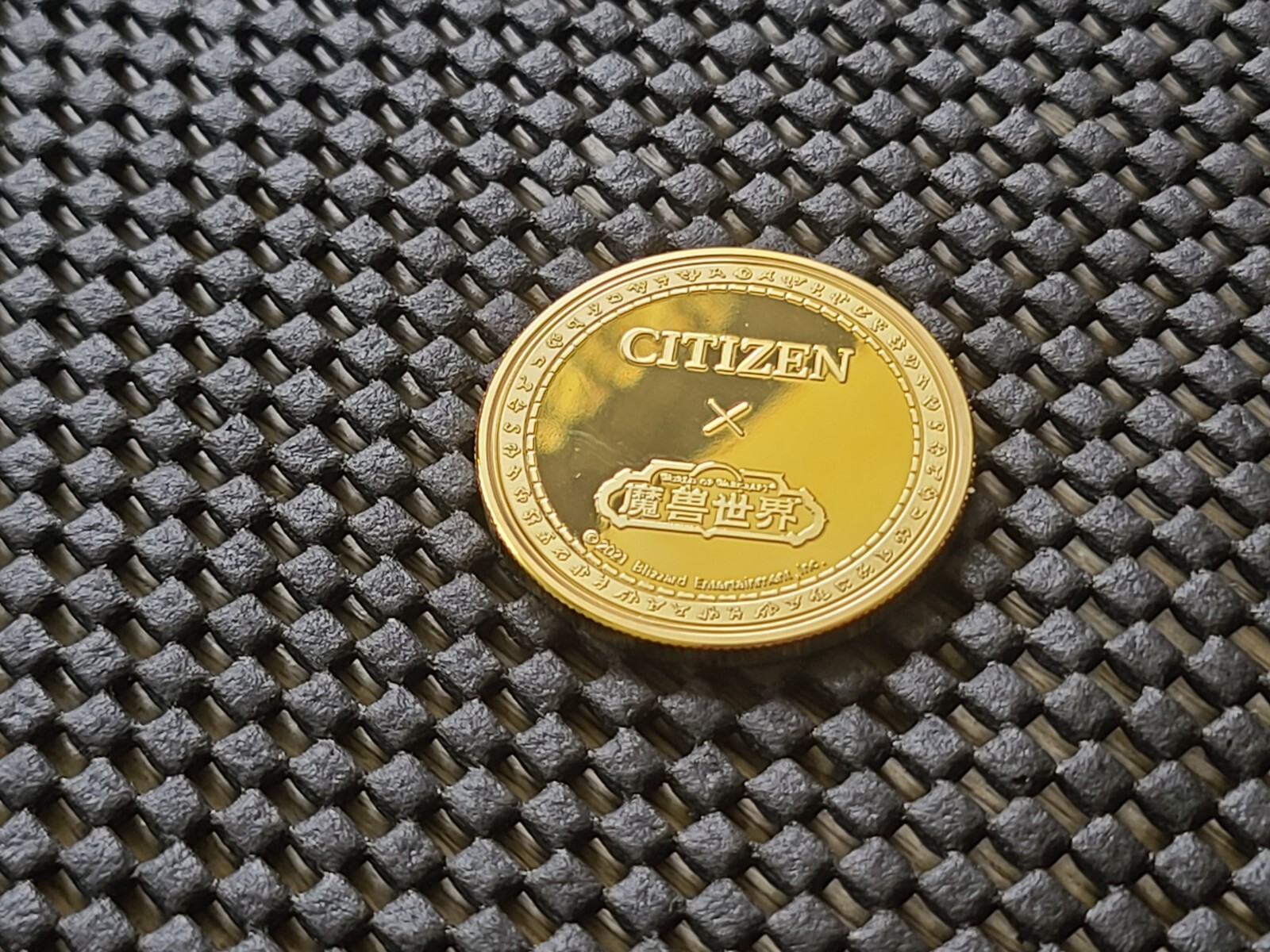 World Of Warcraft X CITIZEN Coin Medal Promo Watch Collab Blizzard WOW [VARIAN]