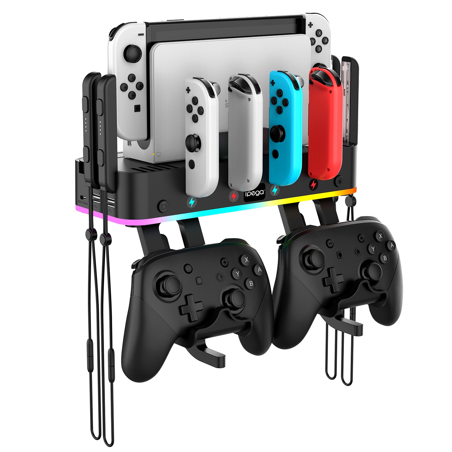For Switch / Switch OLED Game Console Charger Charging Dock Wall Mount Holder US