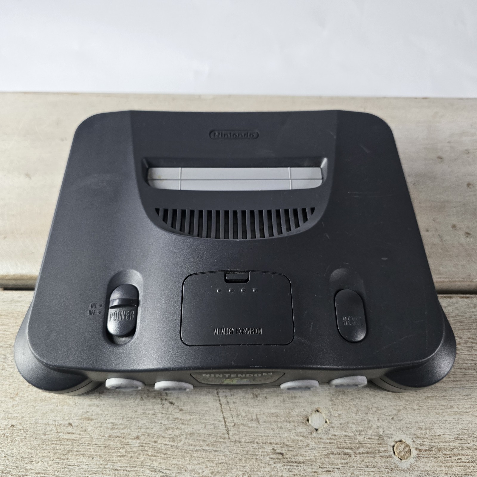 Nintendo 64 (NUS-001) Black Home Console w/ Expansion Pak Light Indicator Works