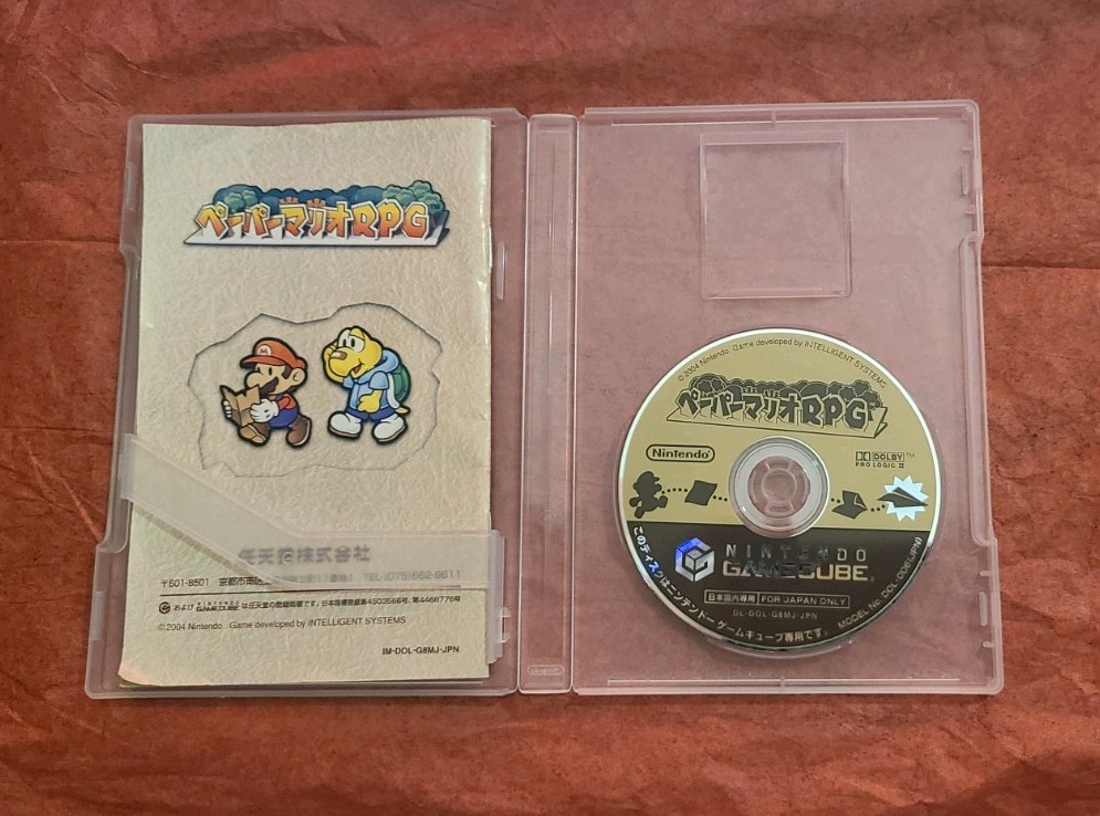 Paper Mario RPG Thousand-Year Door GameCube Complete CIB Japan Import US Seller