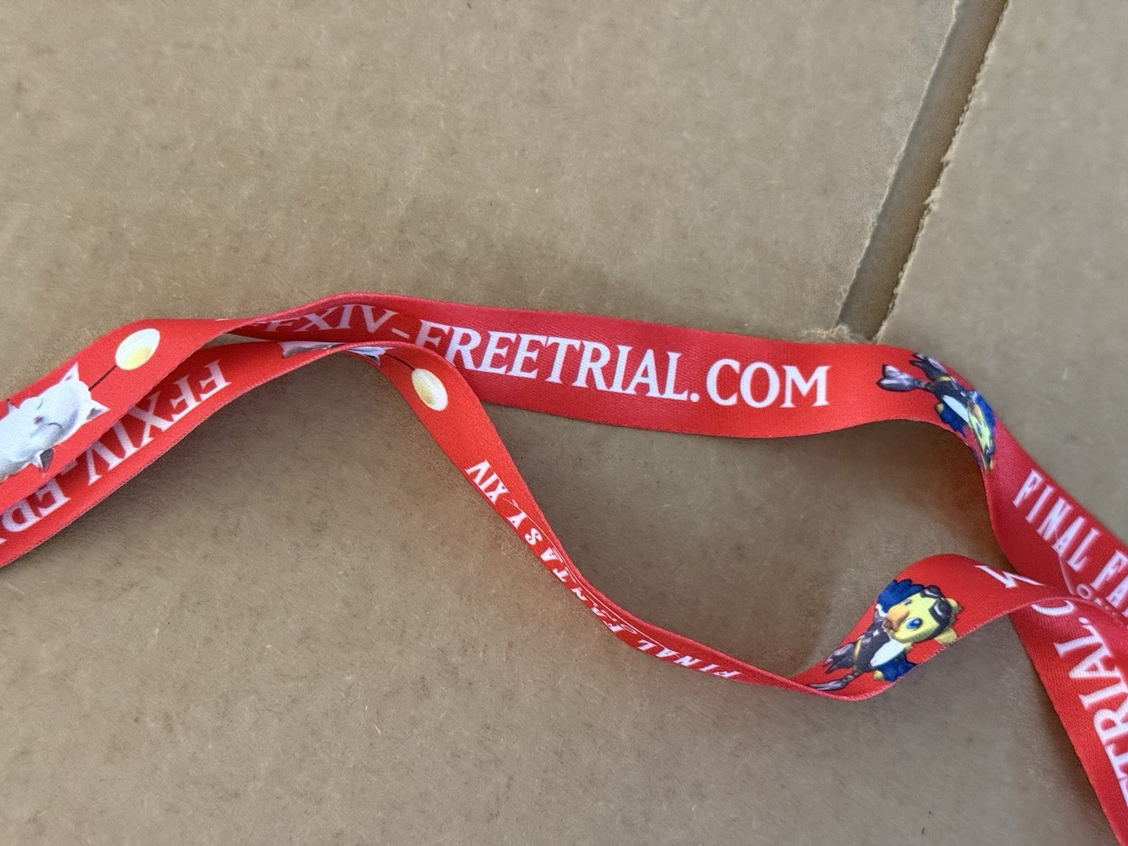 Final Fantasy XIV Online PAX East 18 19 20 Exclusive Red Purple Blue Lanyard NEW