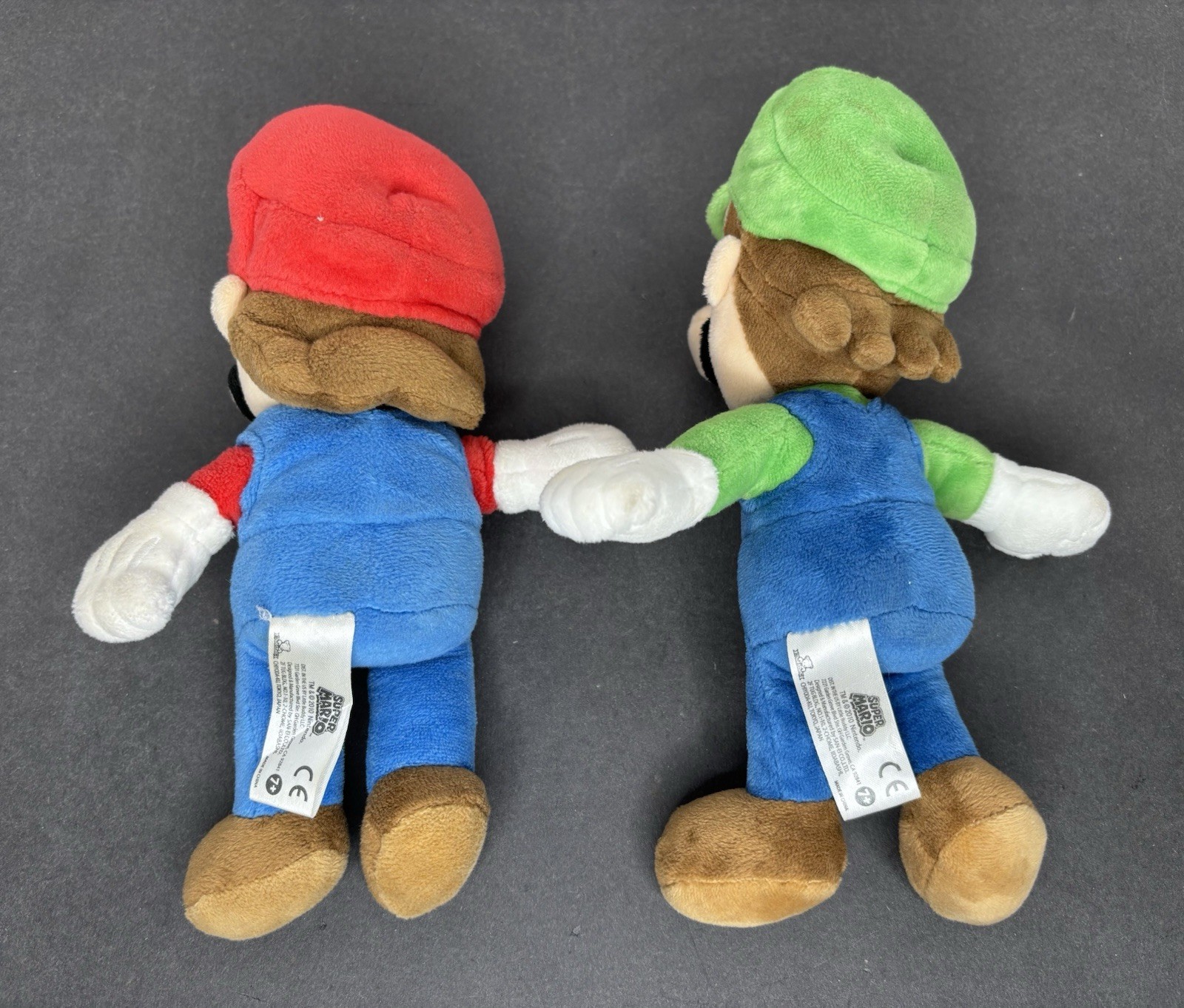 Nintendo Super Mario Bros Luigi Mario 9” Plush Doll Stuffed Toy 2010 Sanei