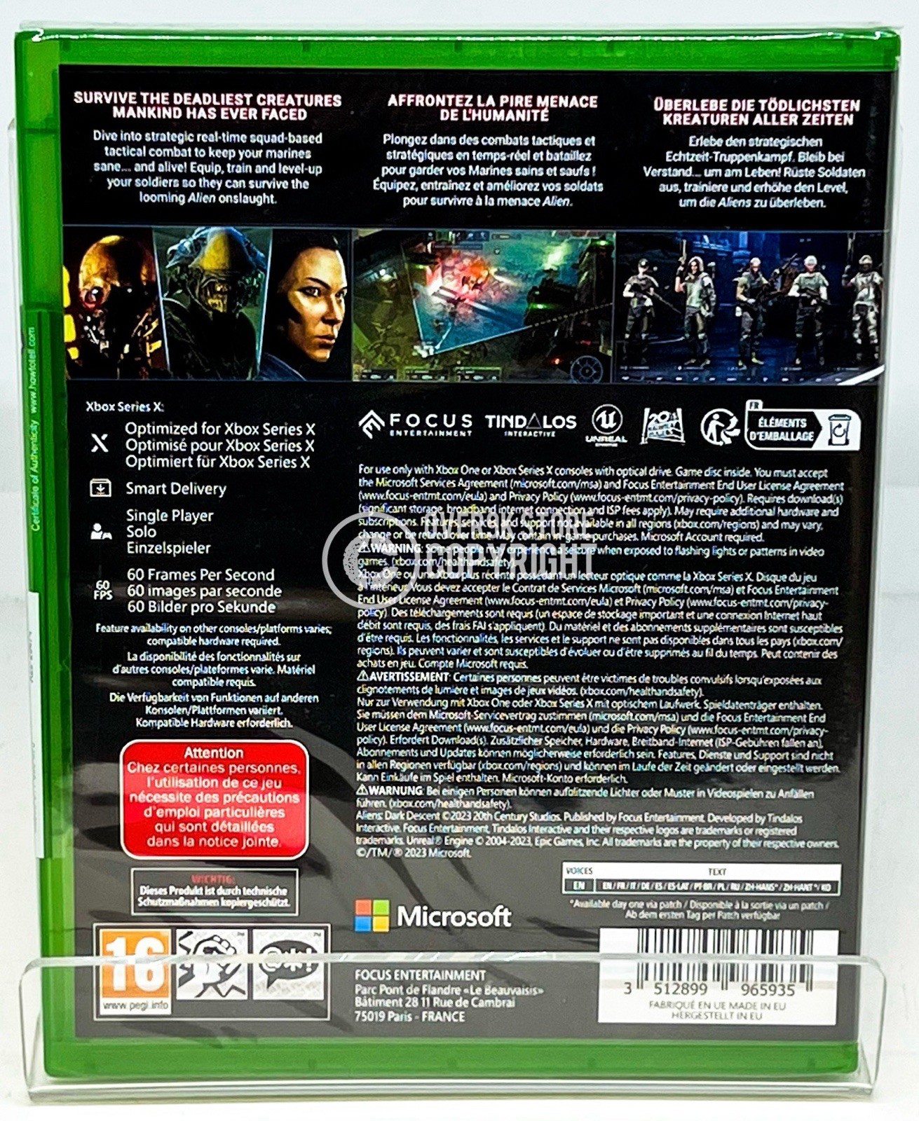 Aliens Dark Descent – Xbox One | Xbox Series X – Brand New | Factory Sealed