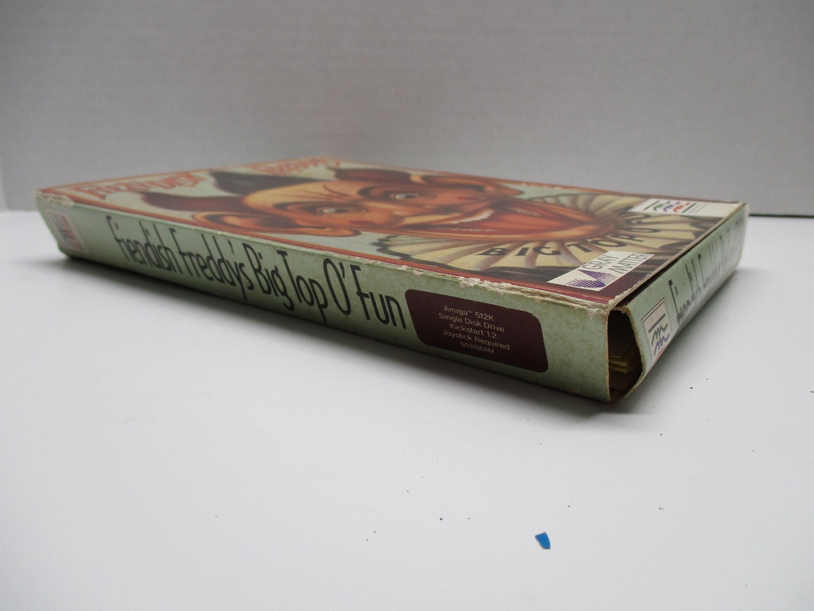 COMMODORE AMIGA FIENDISH FREDDY’S BIG TOP O FUN BIG BOX 3.5″ GAME 1989 MINDSCAPE