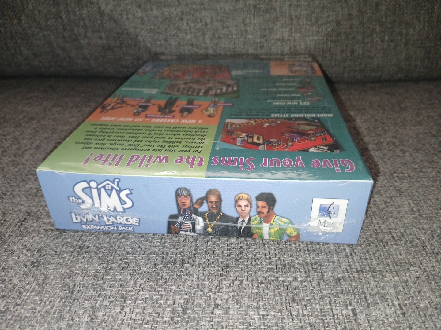 NEW FACTORY SEALED Sims: Livin’ Large Expansion Pack Mac PC (Apple, 2000)