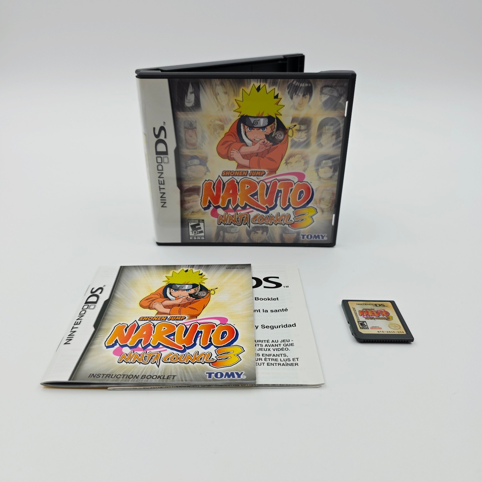 Naruto Ninja Council 3 Nintendo DS Game Manuals Booklets Case Cartridge