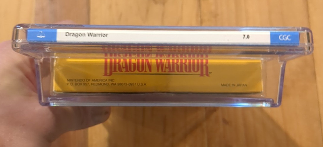 Dragon Warrior NES CIB Oval SOQ TM CGC Graded 7.0