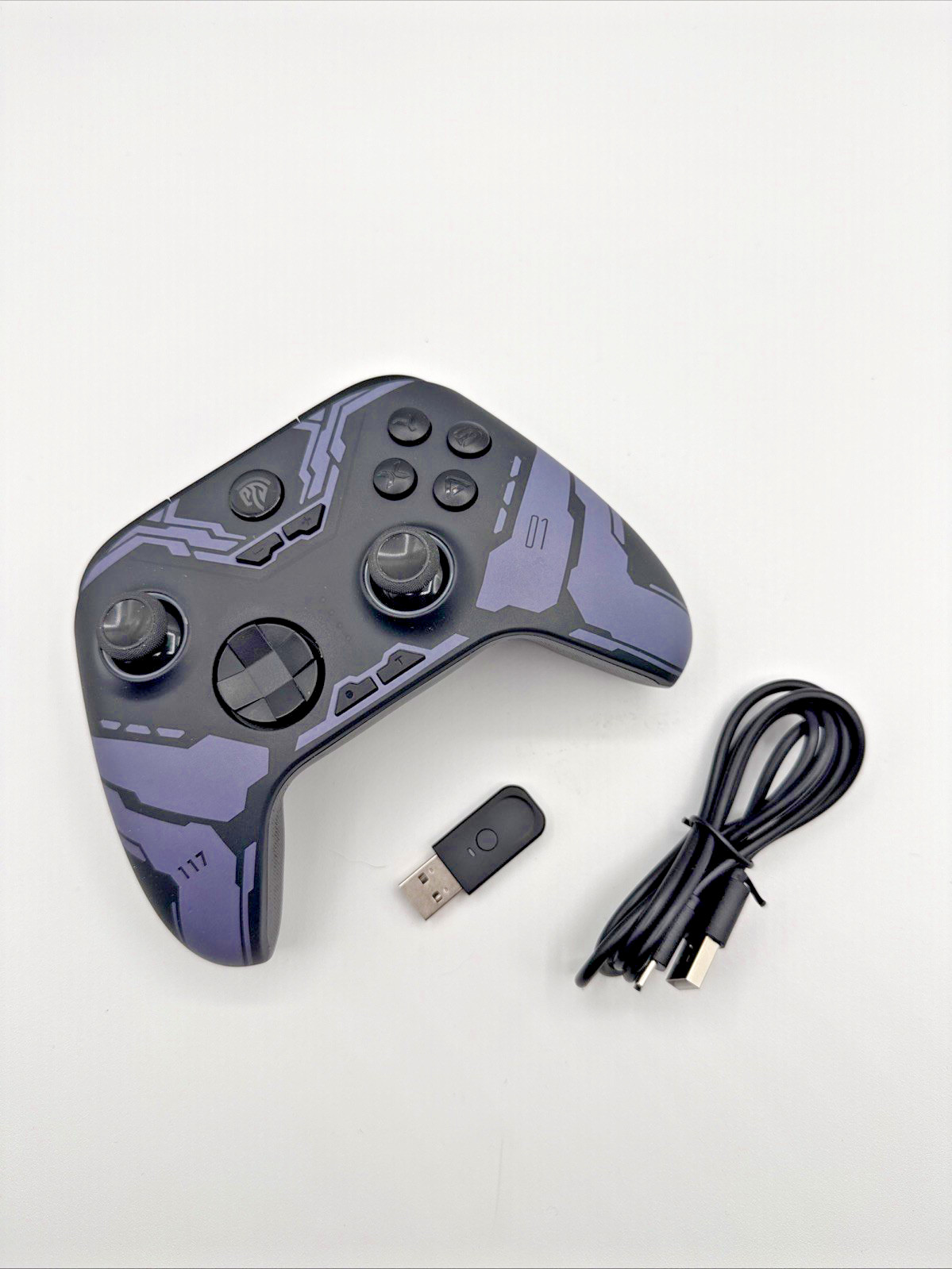 EasySMX X15 Wireless RGB Controller Hall Effect PC Switch Android iOS Black