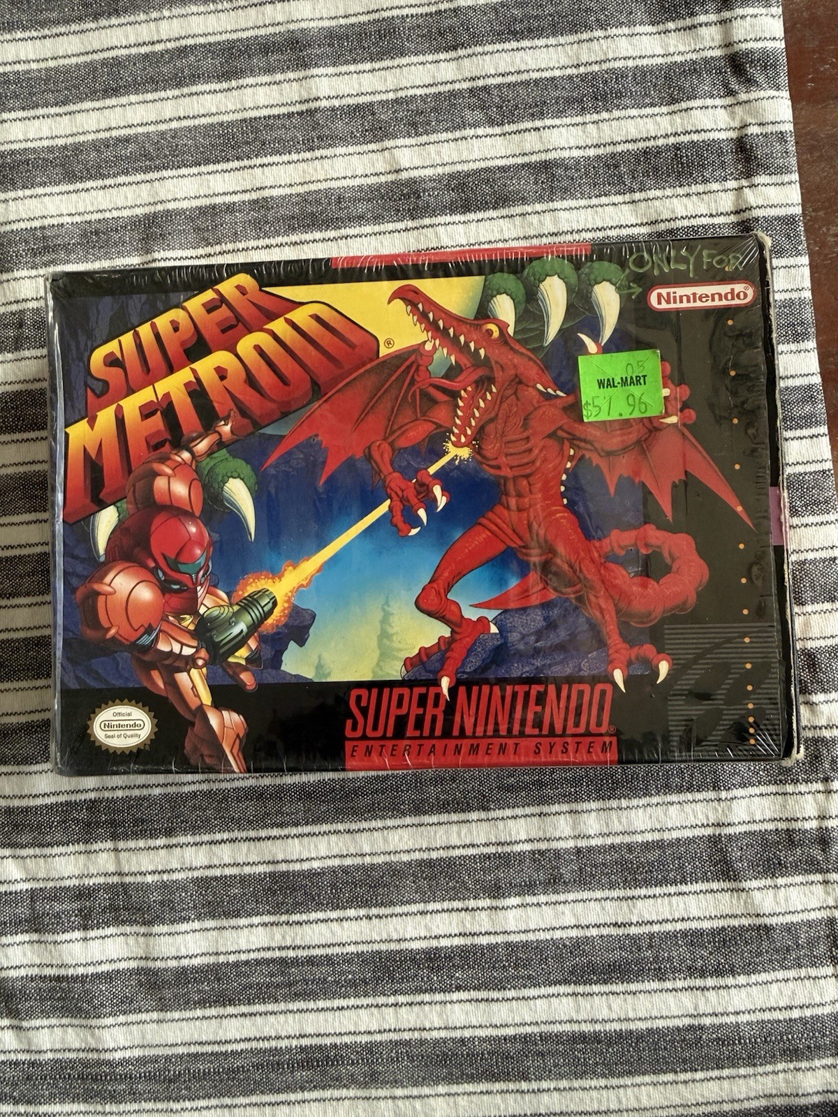 Super Metroid SNES Super Nintendo 100% Complete In Box 1st Print Manual Inserts