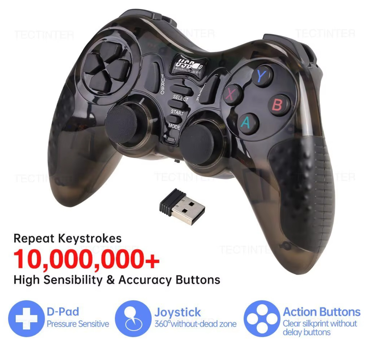 2.4GHz Wireless Game Controller For PS3 Accessories Controle PC Joystick