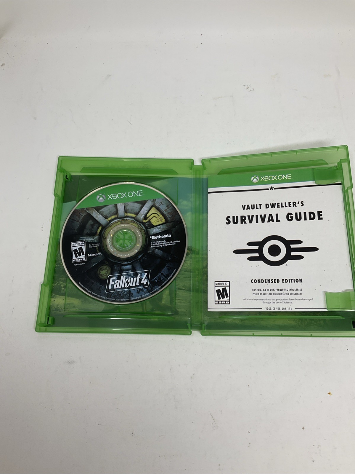 Fallout 4 Microsoft Xbox One CIB 2015 TESTED WORKING GREAT CONDITION