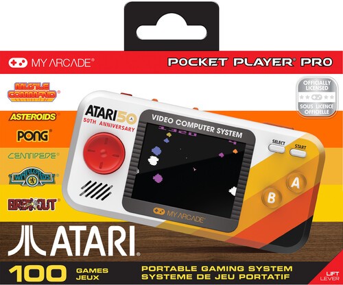 My Arcade DGUNL-7015 Atari Pocket Player Pro Handheld Portable Gaming System 100