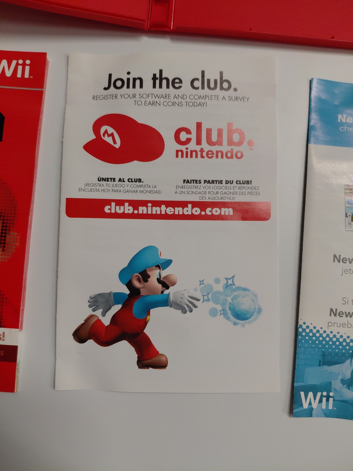 Nintendo Super Mario Bros. Wii Complete Case Manual Multiplayer Platformer