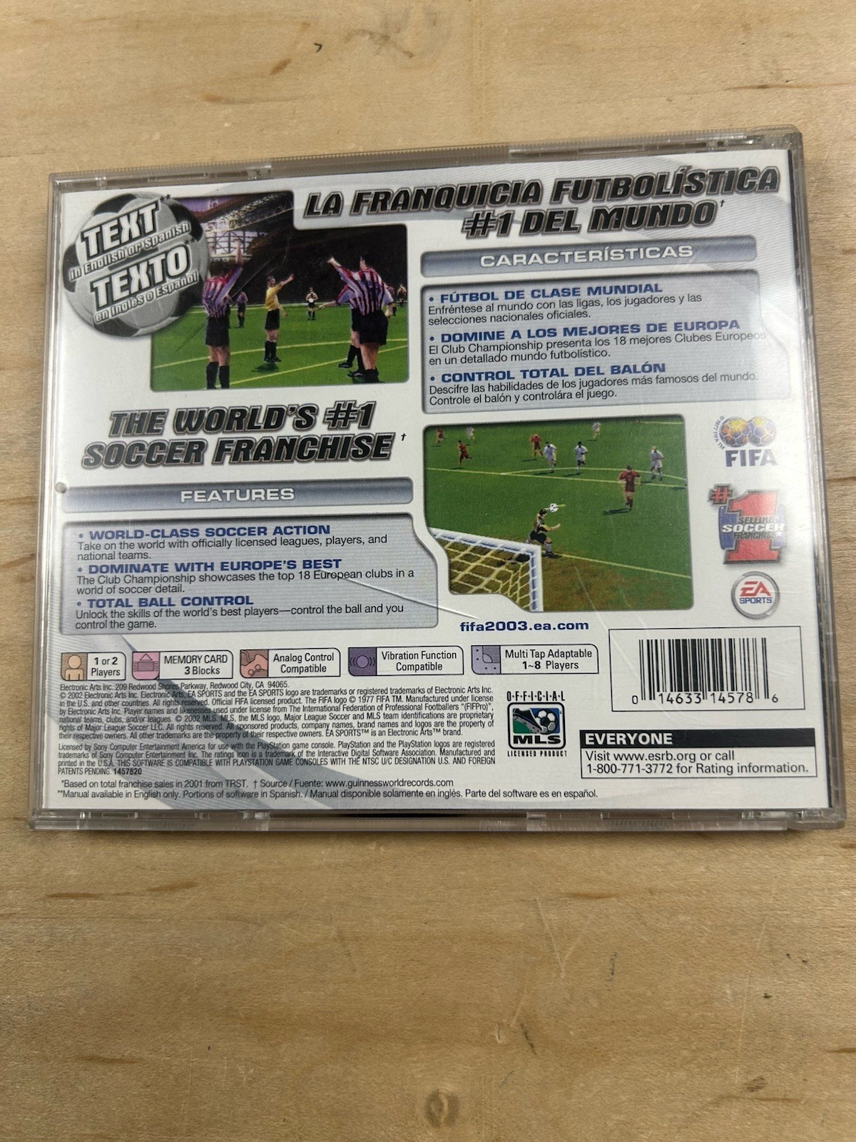 FIFA Soccer 2003 EA Sports Sony PlayStation 1 PS1 IN CASE *See Desc.