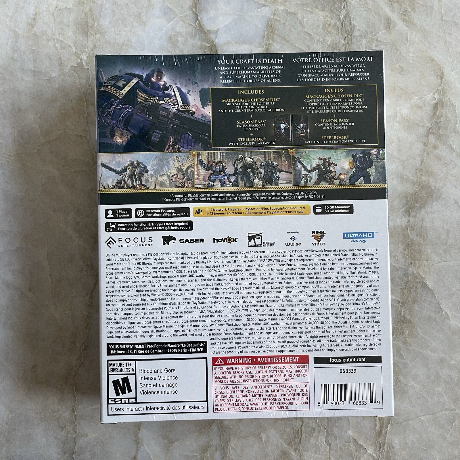 Warhammer 40,000: Space Marine 2 – Gold Edition w/ Steelbook [PS5] Brand New