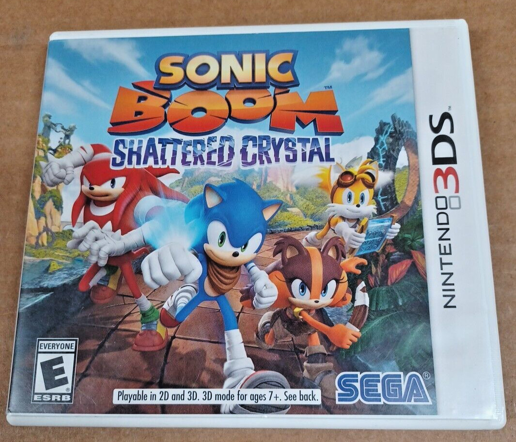 Sonic Boom: Shattered Crystal (Nintendo 3DS, 2014) Complete CIB VGS