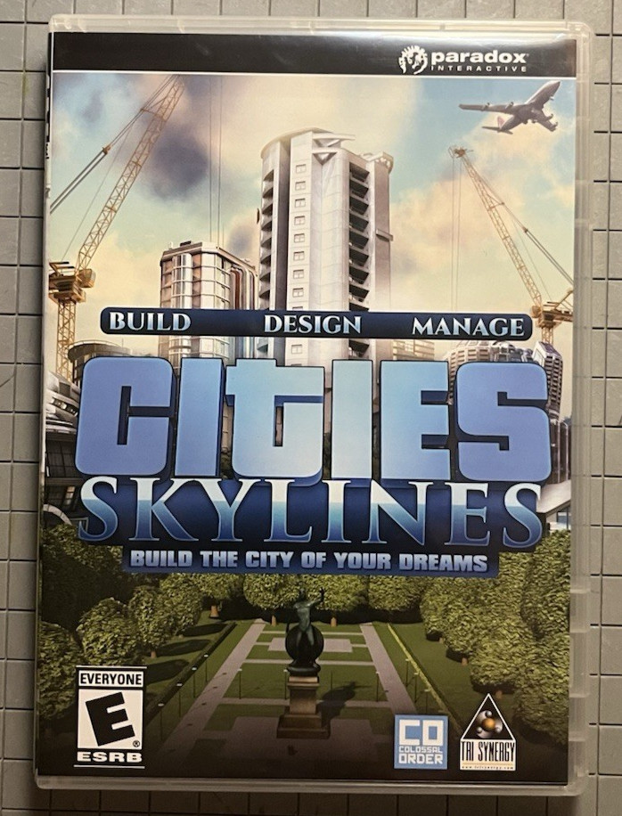 Cities: Skylines PC • Outer Sleeve • Clamshell Case • Tested Disc • 2015