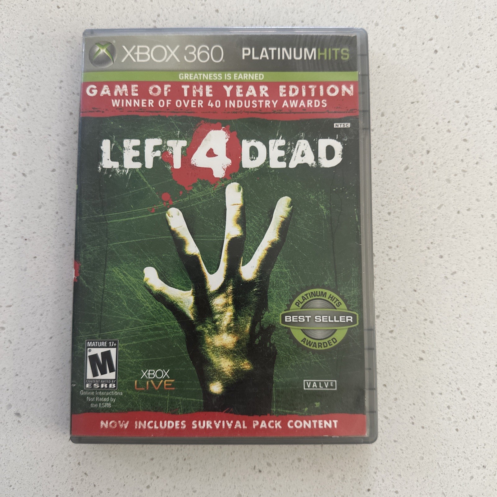 Left 4 Dead Game of the Year Edition (Xbox 360, 2009) Complete Tested Working